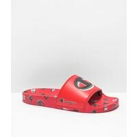 [BRM2020312] 챔피언 3Peat 레드 슬리퍼 샌들  343713 캐주얼화  Champion Red Slide Sandals